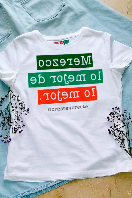 Camiseta con frases positivas | Merezco lo mejor de lo mejor