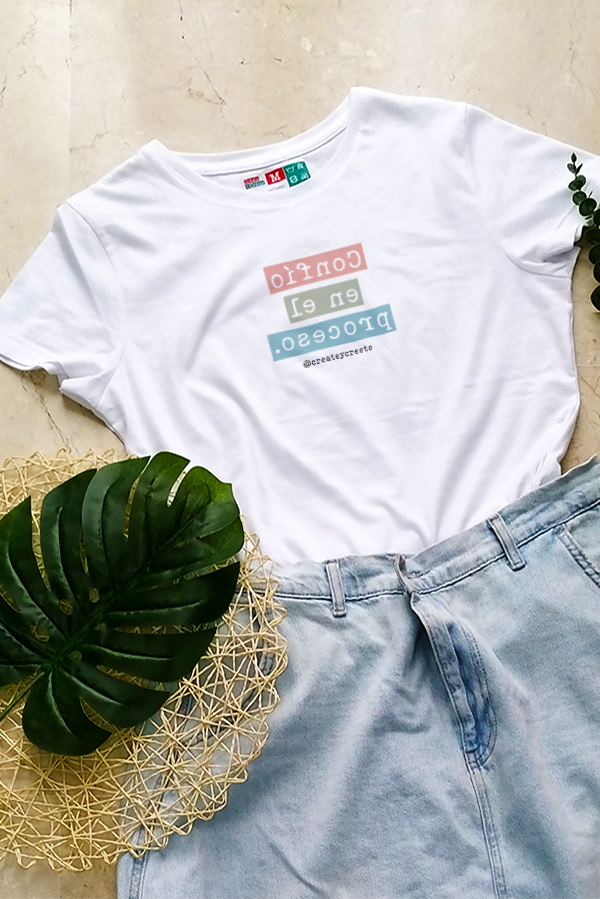 Camisetas personalizadas con frases positivas